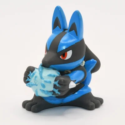 Figurine Pokemon Lucario N°448 pose attaque finger puppet