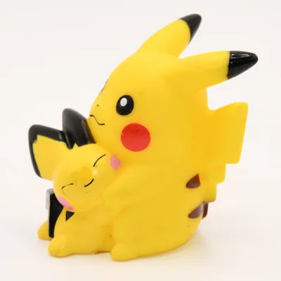 Figurine Pokemon Pikachu N°025 avec Pichu finger puppet